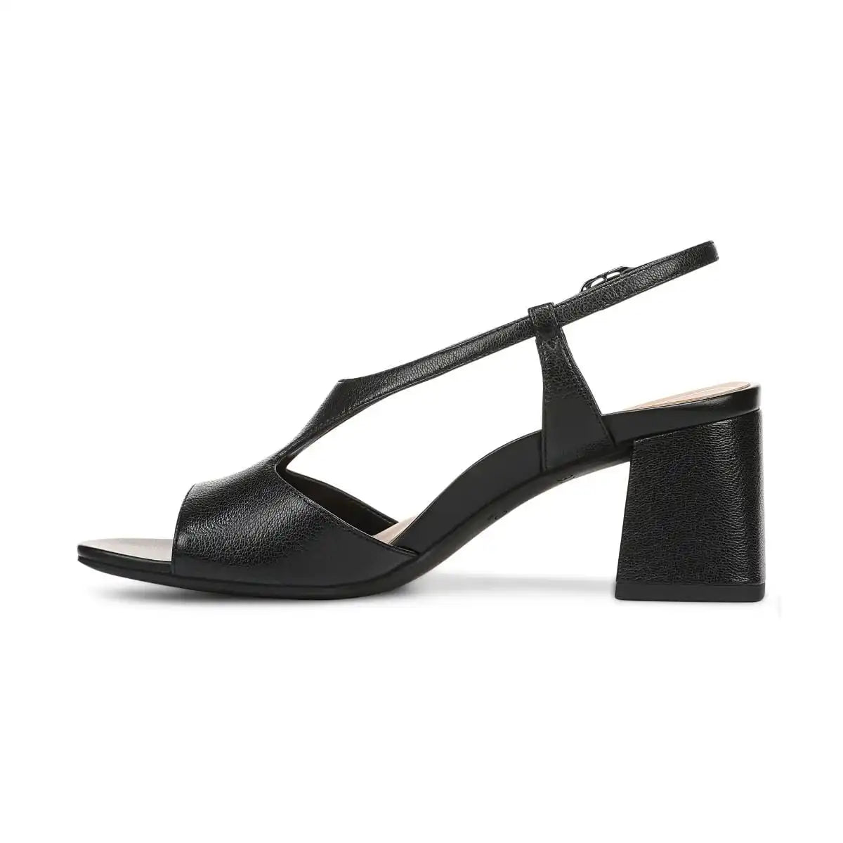 Raquel Heeled Sandal Black Leather