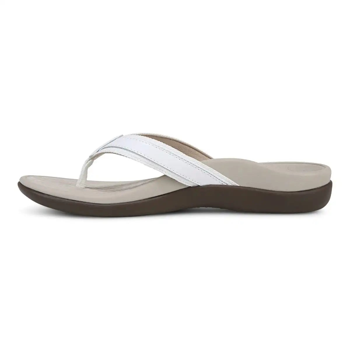 Tide II Toe Post Sandal White