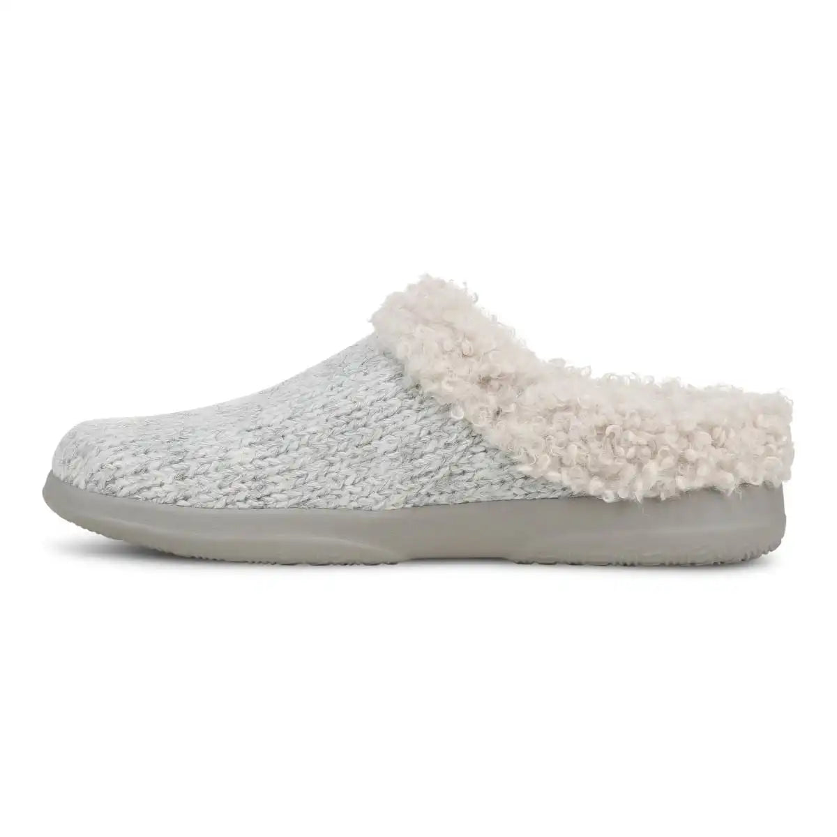 Cheyenne Mule Slipper Light Grey