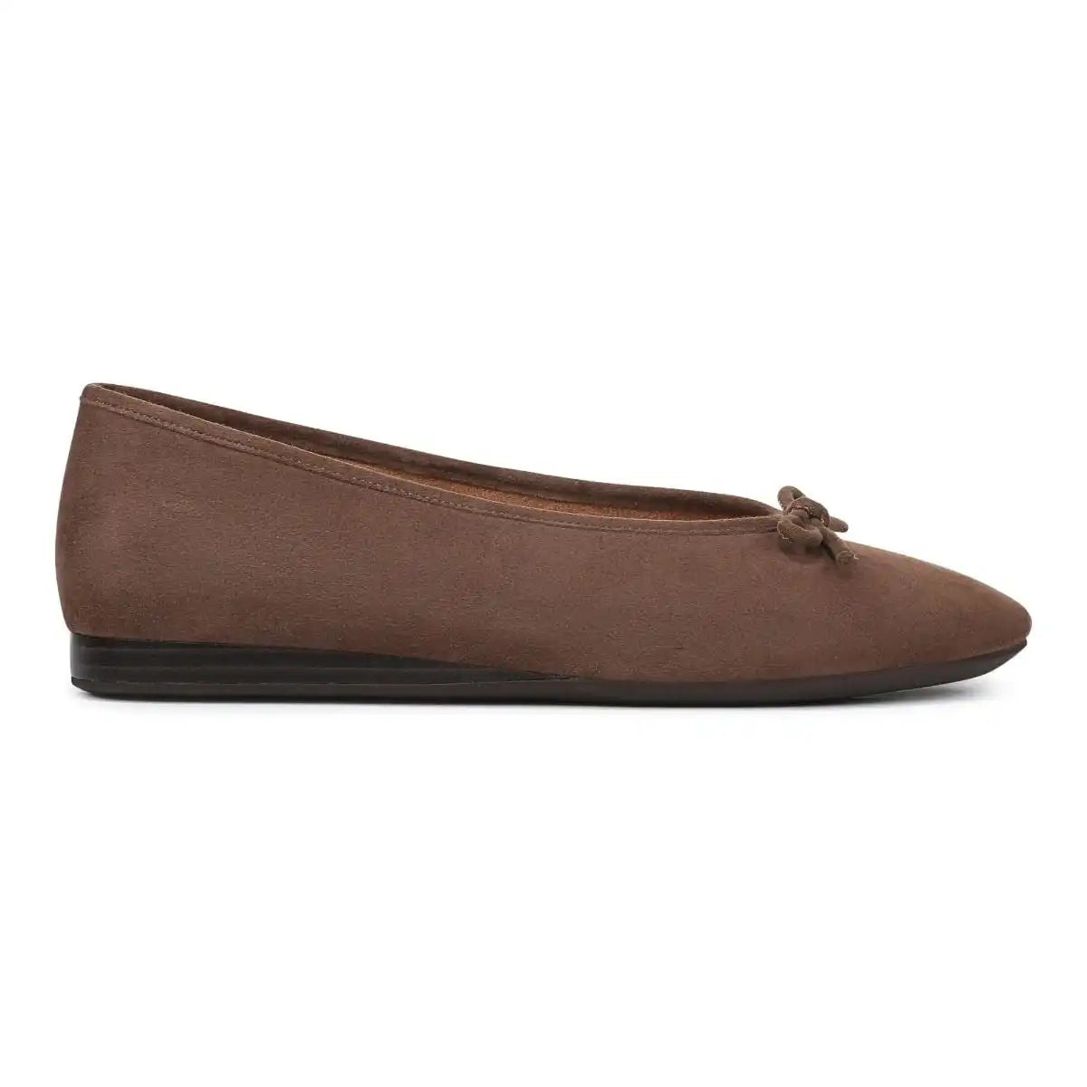 Larissa Wedge Flat Driftwood Suede