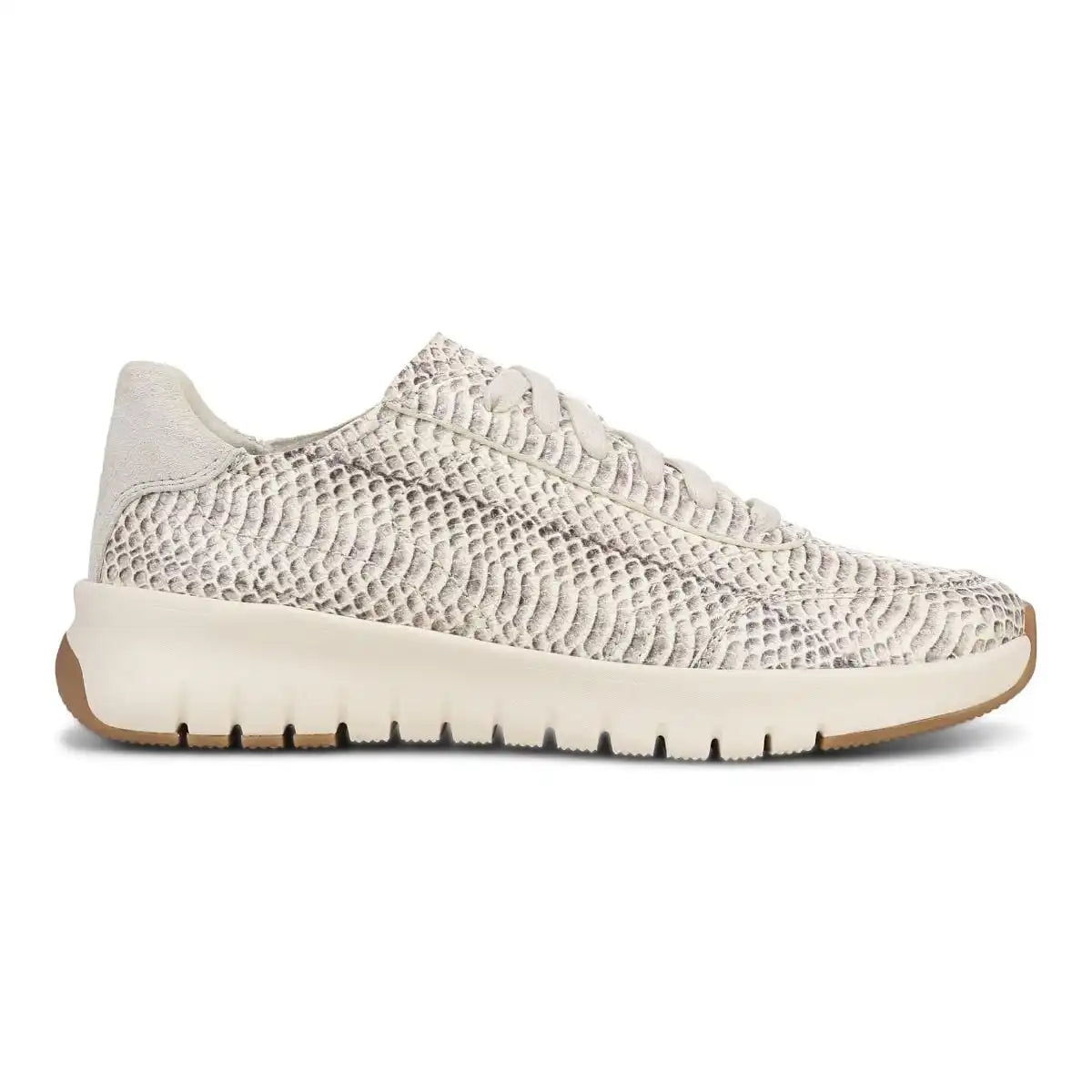 Uptown Sneaker Ivory Python Print Leather