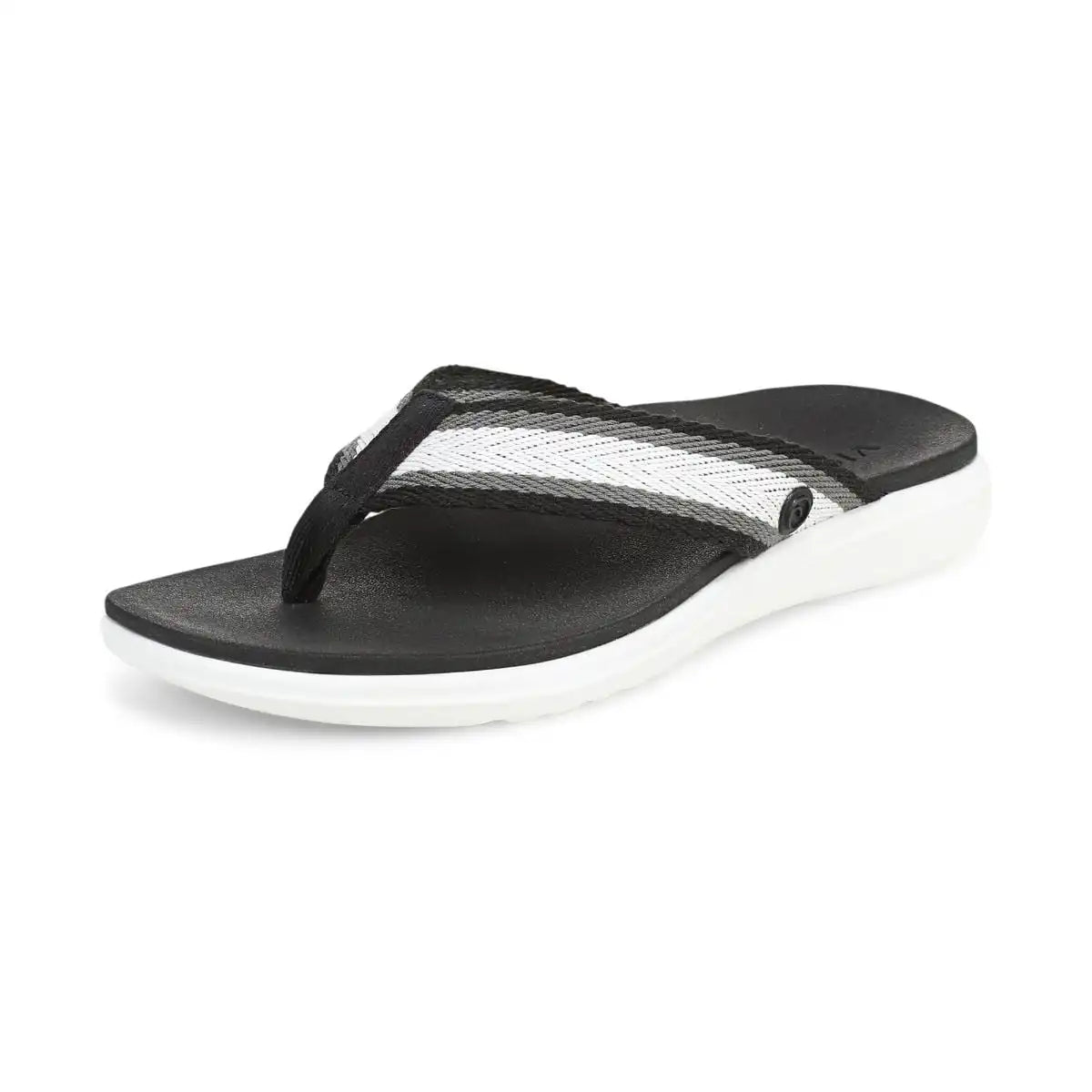 Beach Indigo Toe Post Sandal Black Multi