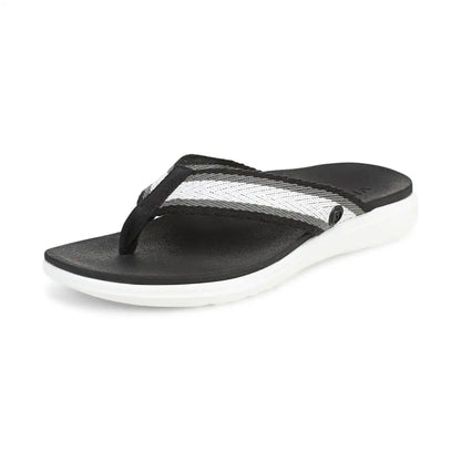 Beach Indigo Toe Post Sandal Black Multi