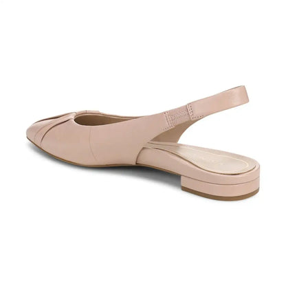 Gabriela Slingback Flat Rugby Tan Leather