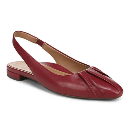 Gabriela Slingback Flat Tibetan Red Leather