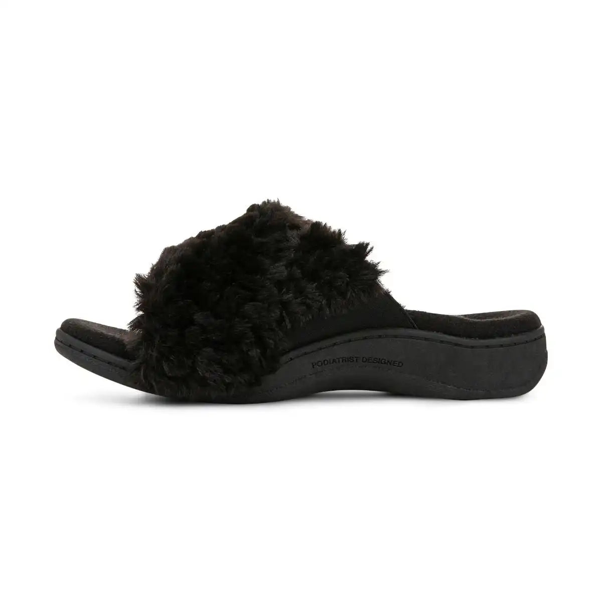 Relax II Slippers Black Fur