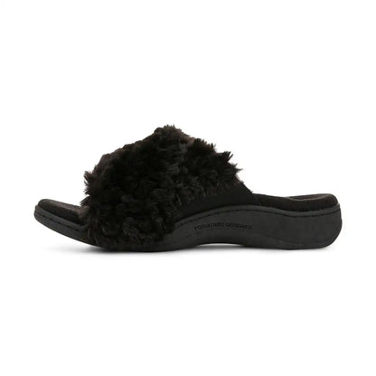 Relax II Slippers Black Fur