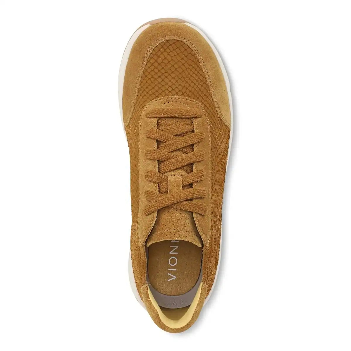 Uptown Sneaker Golden Brown Snake Embossed Nubuck
