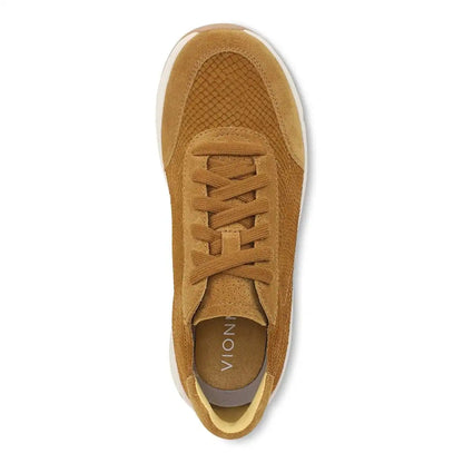 Uptown Sneaker Golden Brown Snake Embossed Nubuck