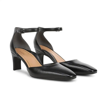 Scarlett Dress Heel Black Leather
