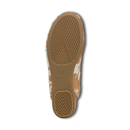 Opal Slip On Mule Brown Multi Haircalf