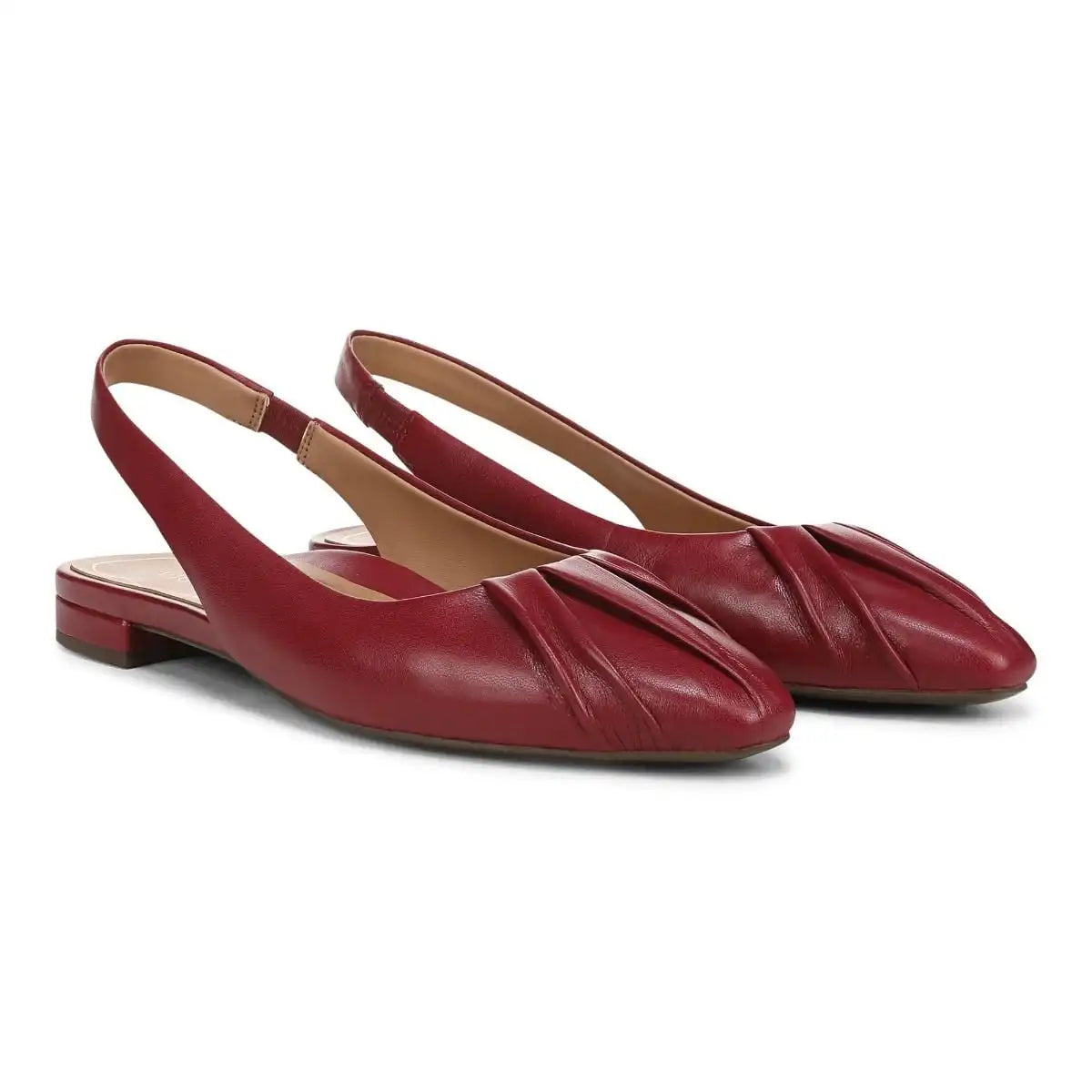 Gabriela Slingback Flat Tibetan Red Leather