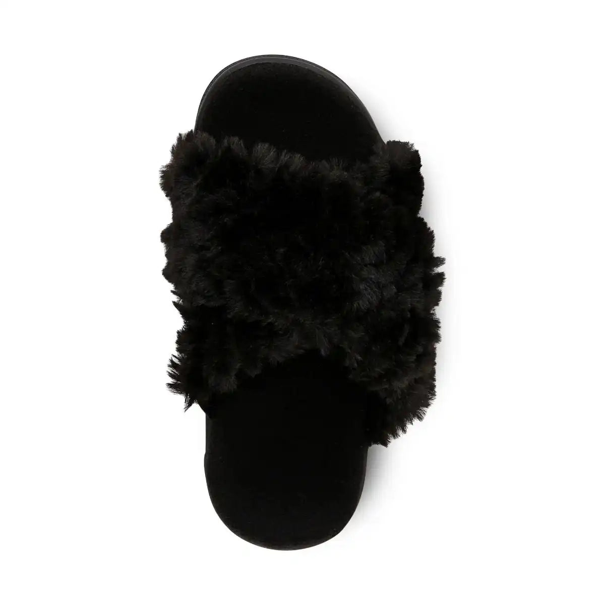 Relax II Slippers Black Fur