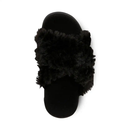 Relax II Slippers Black Fur