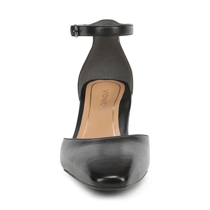 Scarlett Dress Heel Black Leather