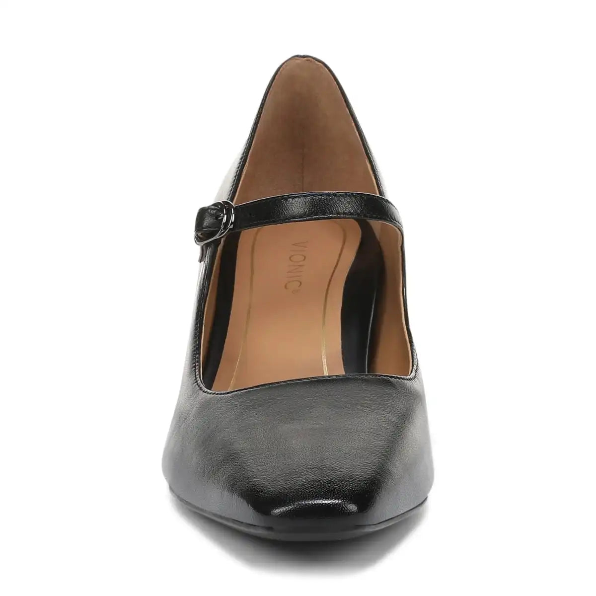 Samira Mary Jane Dress Heel Black Leather
