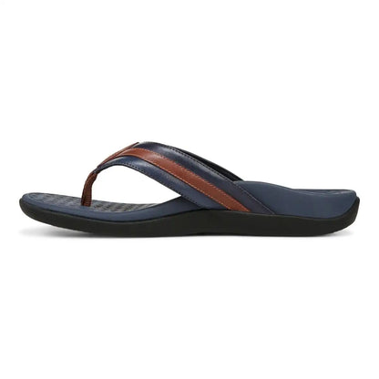 Men's Tide II Toe Post Sandal Navy Brown