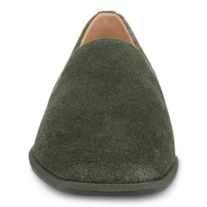 Willa 2.0 Slip on Flat Olive Moss Suede