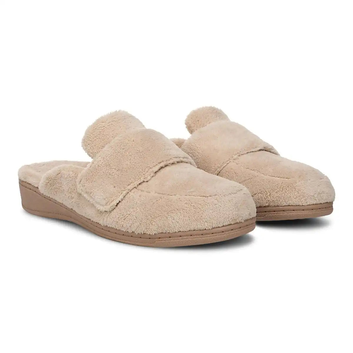 Gemma II Mule Slippers Tan Terry