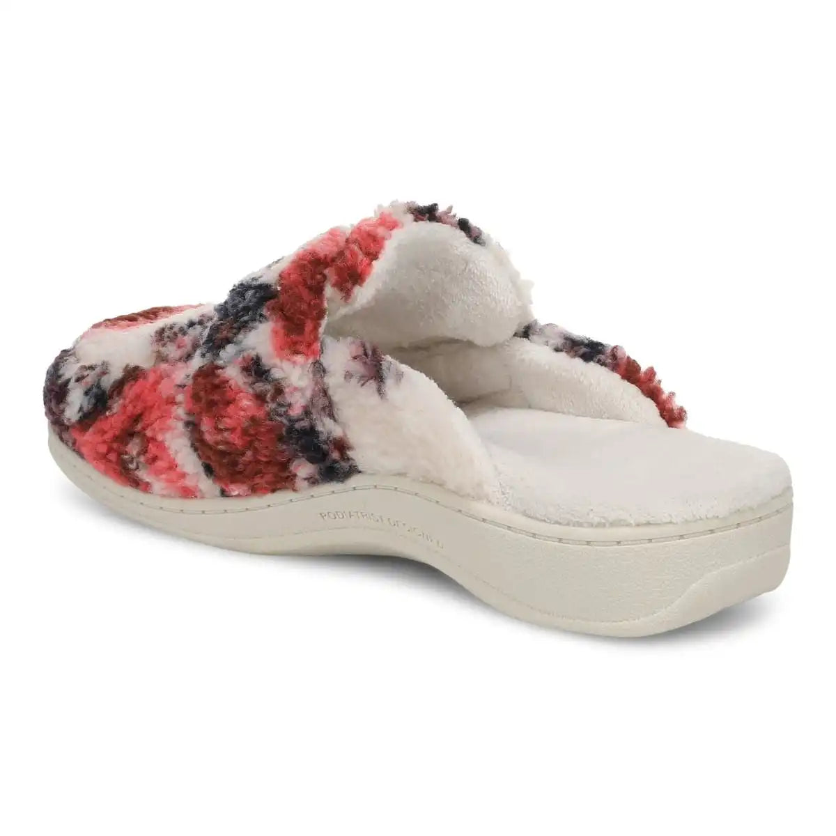 Gemma II Mule Slippers Ivory Floral Shearling