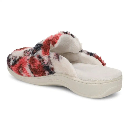 Gemma II Mule Slippers Ivory Floral Shearling