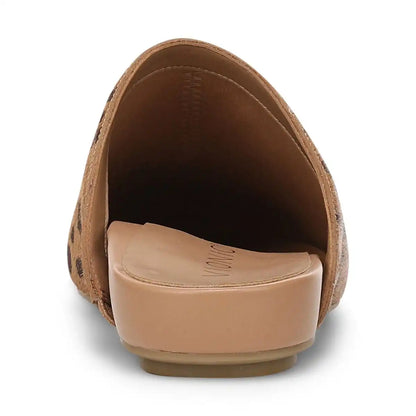 Opal Slip On Mule Tan Leopard Haircalf