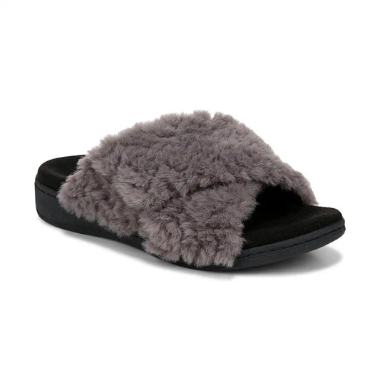 Relax II Slippers Charcoal Fur