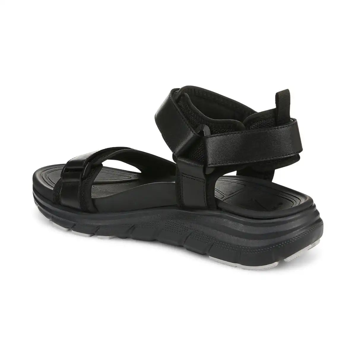 Men's Walk Max Wanderer Sandal Black Leather