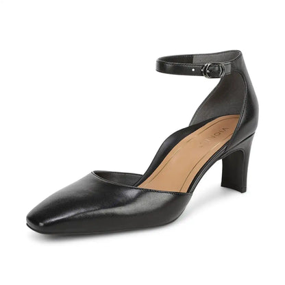 Scarlett Dress Heel Black Leather