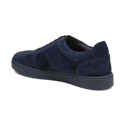 Lucas Court Lace Up Sneaker Navy Blazer Suede