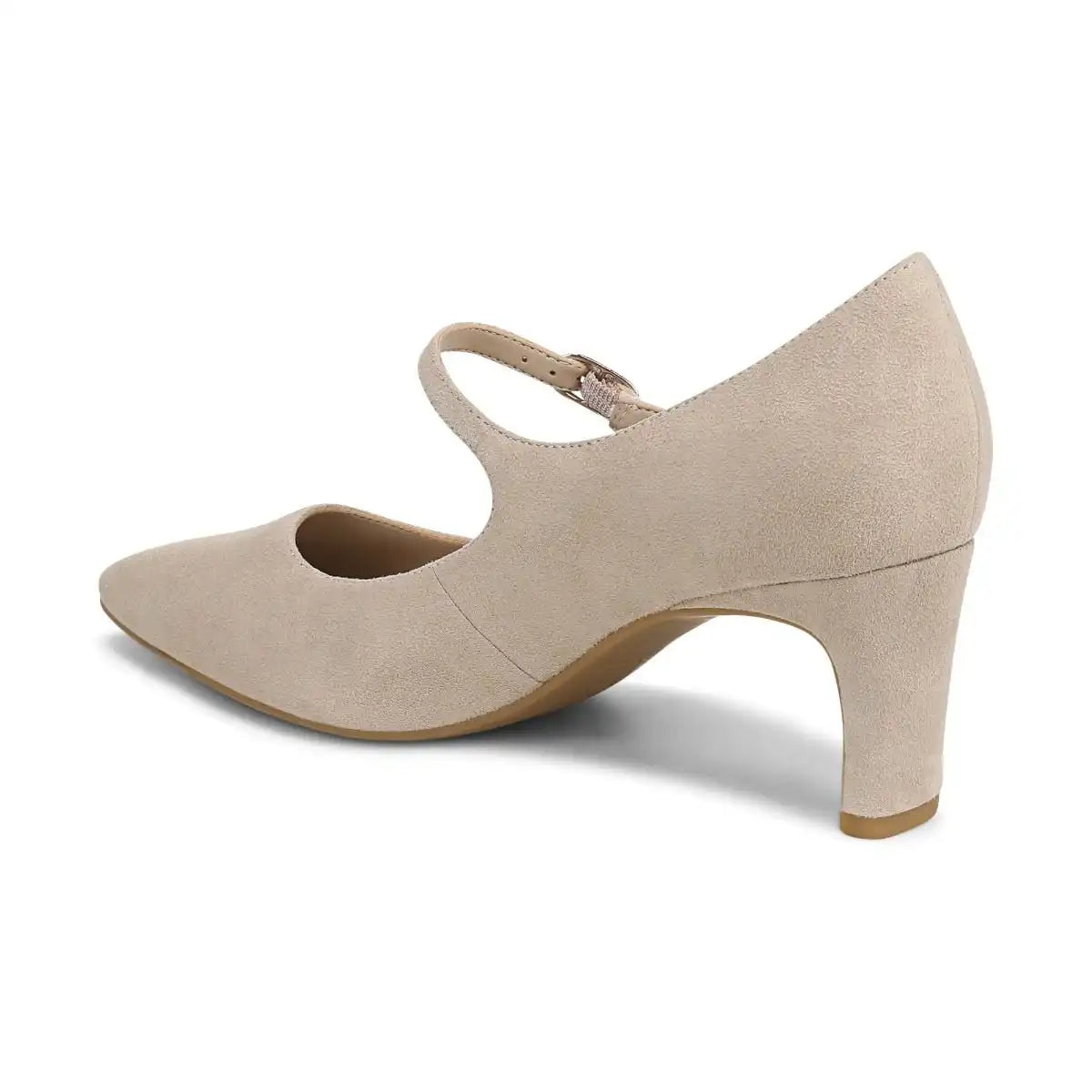 Samira Mary Jane Dress Heel Lucid Beige Suede