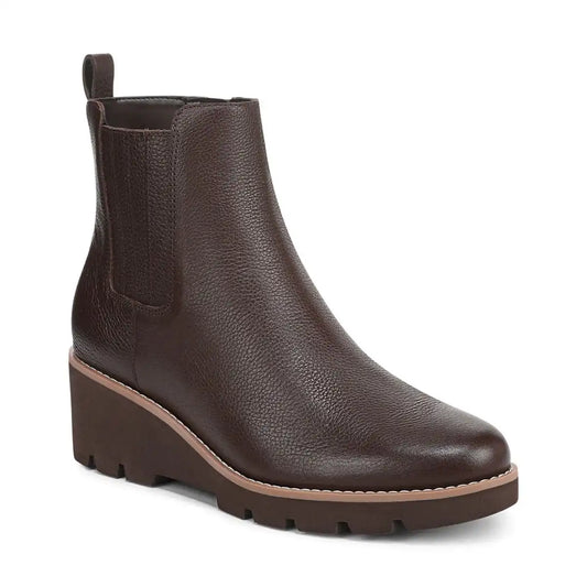 Aria 2.0 Wedge Ankle Bootie Dark Brown Leather