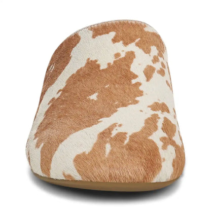Opal Slip On Mule Brown Multi Haircalf