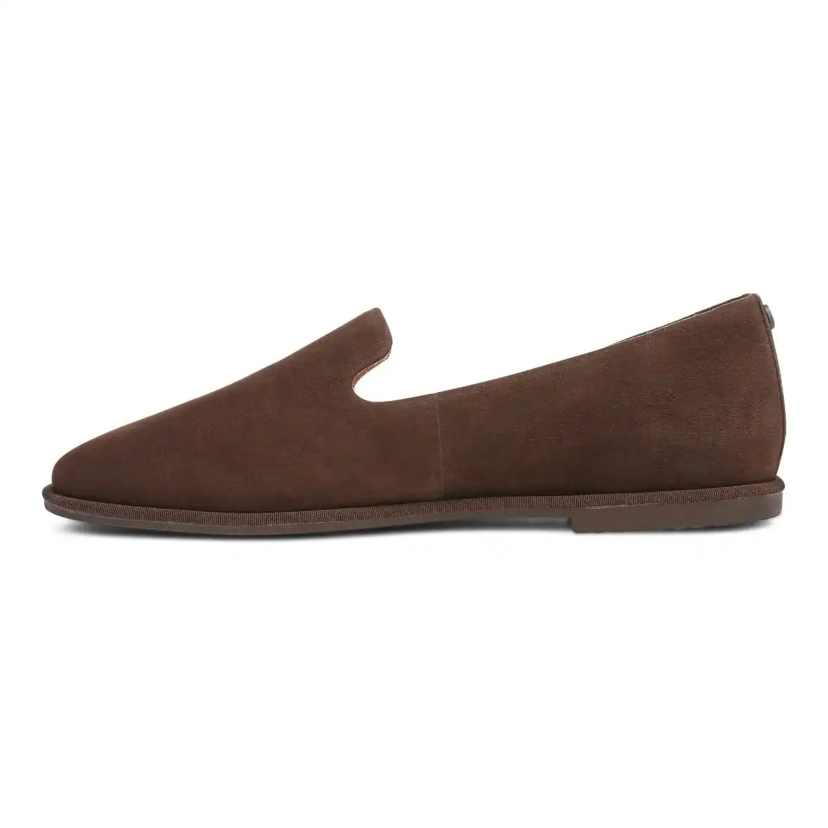 Willa 2.0 Slip on Flat Chocolate Suede