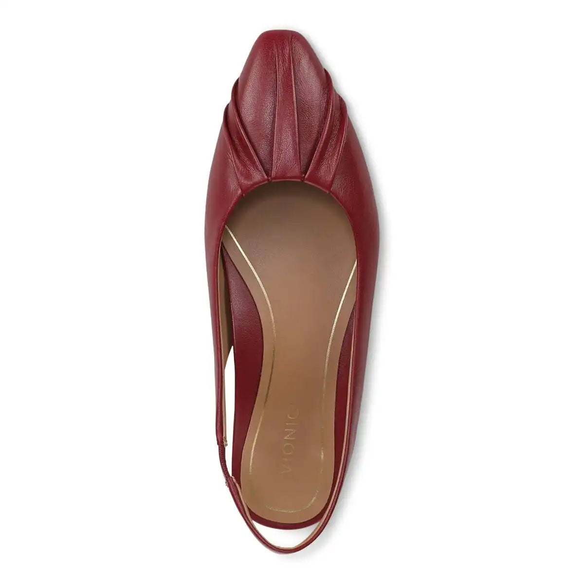 Gabriela Slingback Flat Tibetan Red Leather
