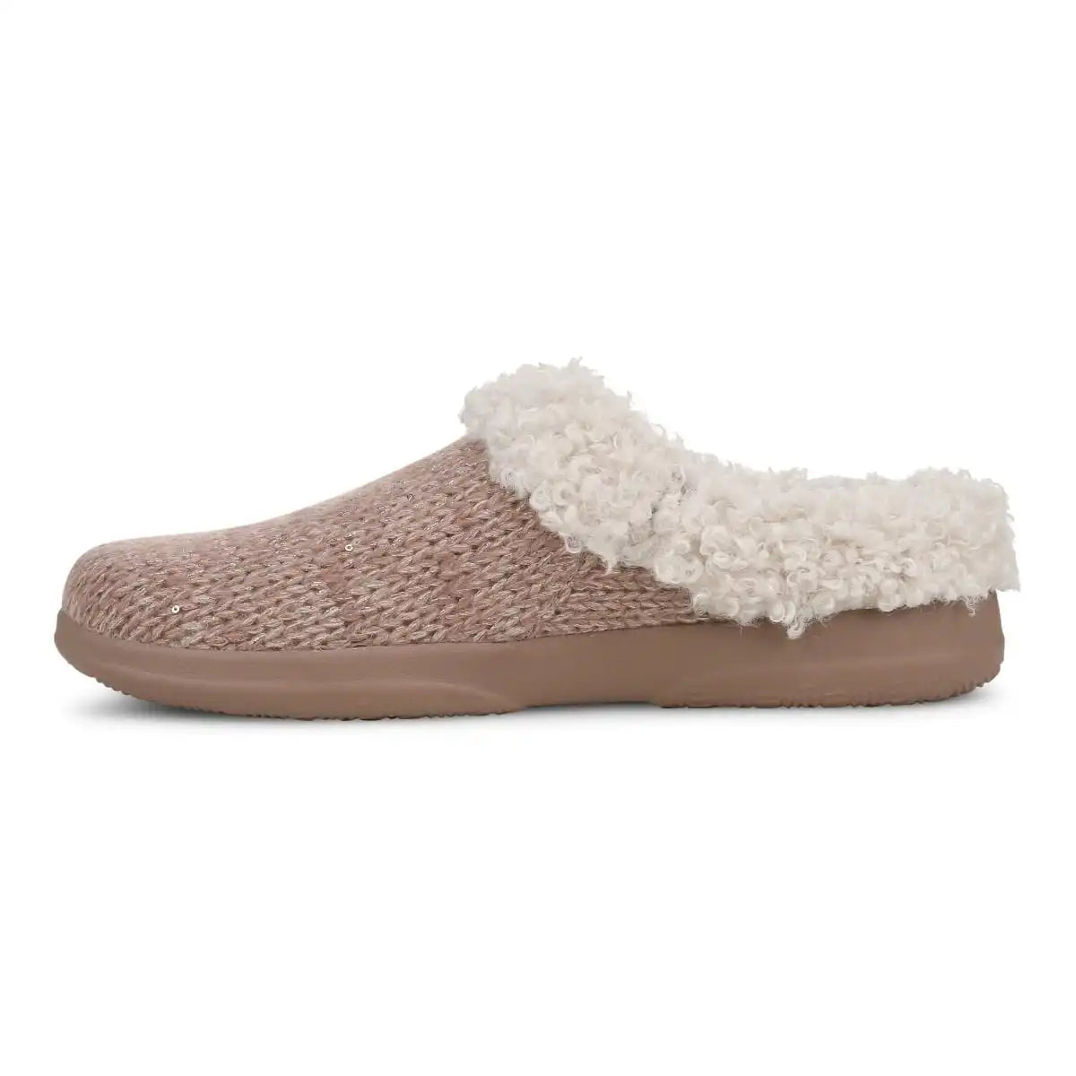 Cheyenne Mule Slipper Dusty Pink Metallic