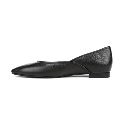 Gracia Ballet Flat Black Leather