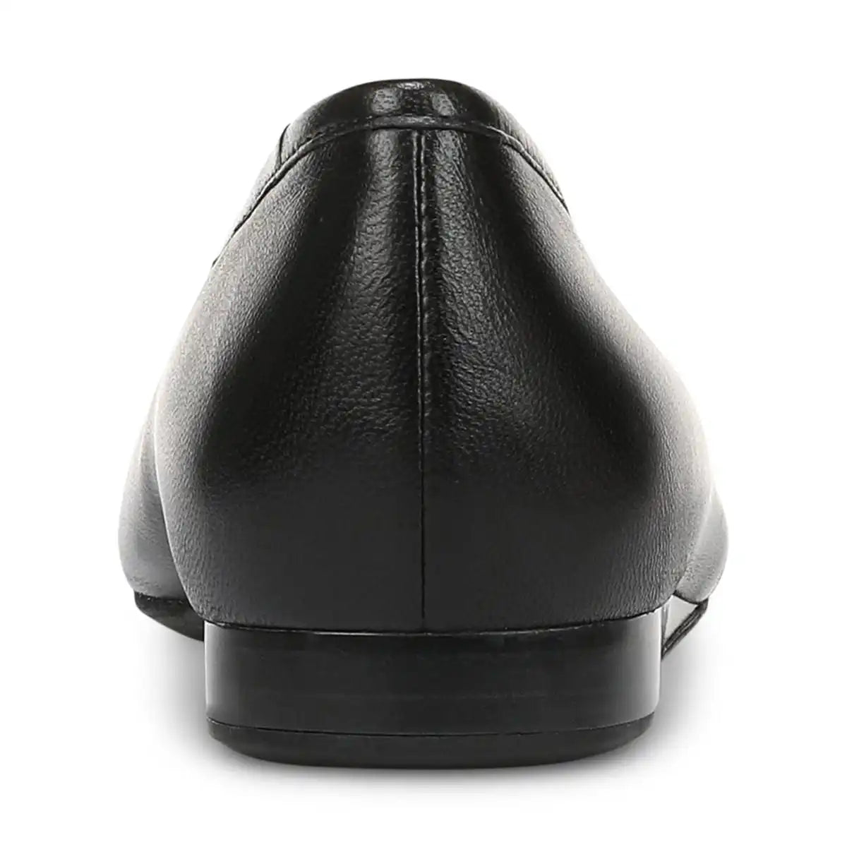 Larissa Wedge Flat Black Leather