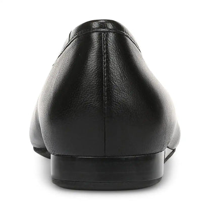 Larissa Wedge Flat Black Leather