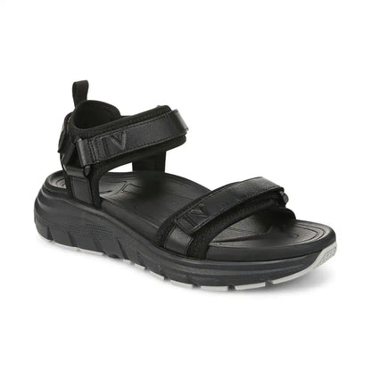 Walk Max Wanderer Sandal Black Leather