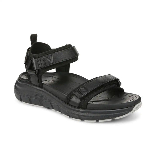 Walk Max Wanderer Sandal Black Leather