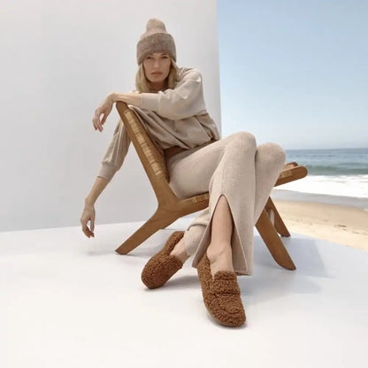 Snuggle Slipper Hazelnut Shearling