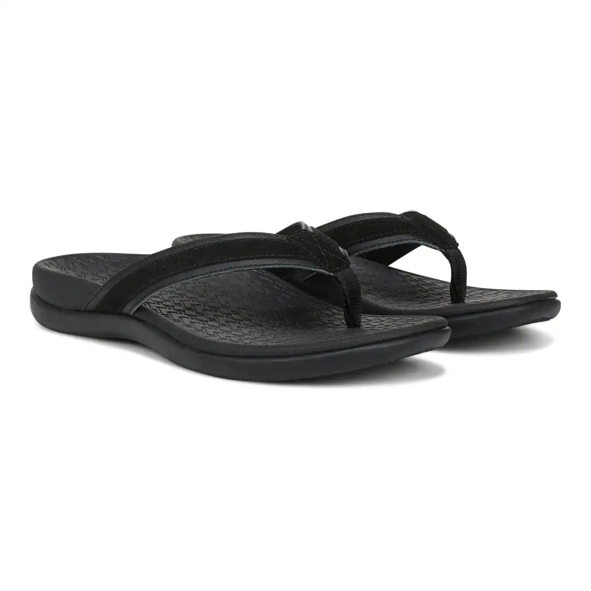 Tide 2.0 Toe Post Sandal Black Suede
