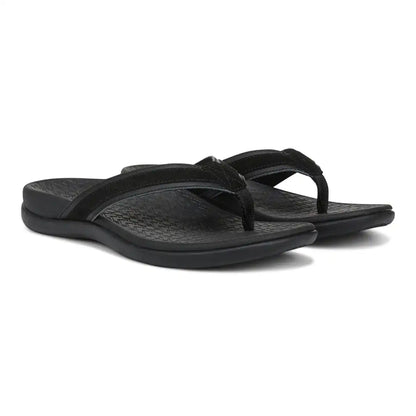 Tide 2.0 Toe Post Sandal Black Suede