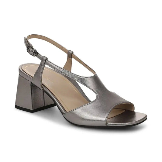 Raquel Heeled Sandal Cream Snake Print Leather