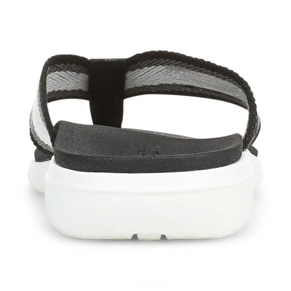 Beach Indigo Toe Post Sandal Black Multi