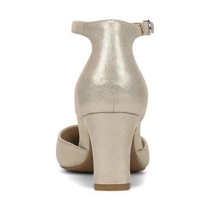 Scarlett Dress Heel Gold Shimmer Leather