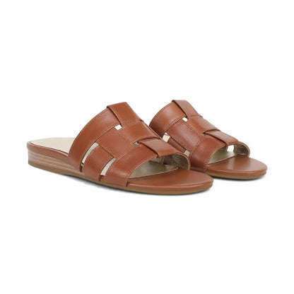 Glendora Slide Sandal Tan Leather