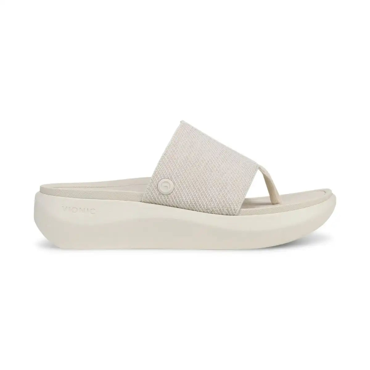 Beach Aqua Platform Toe Post Sandal Ivory