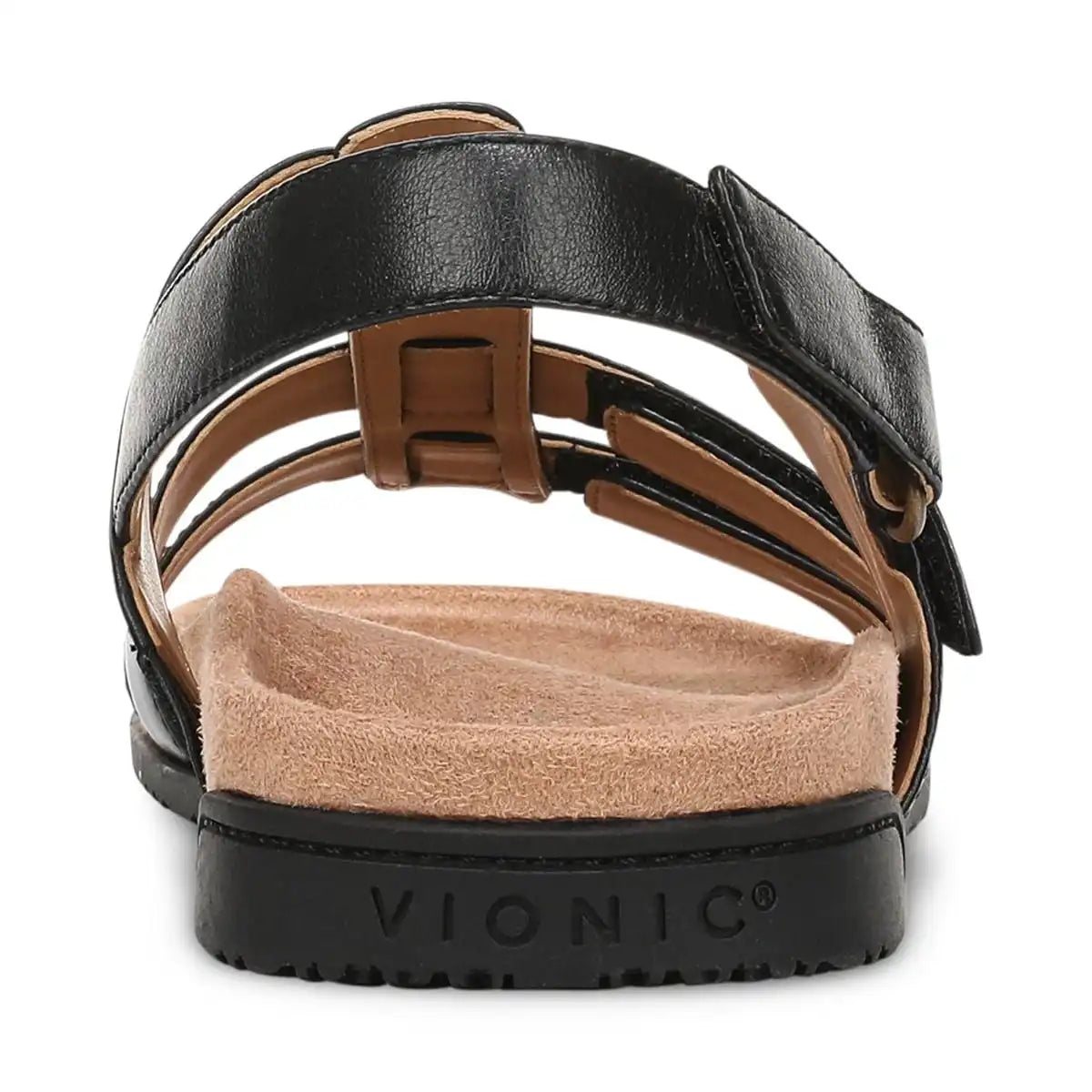 Eureka Strappy Sandal Black Leather